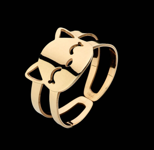 ANEL OURO 18K GATINHO | AN.L703