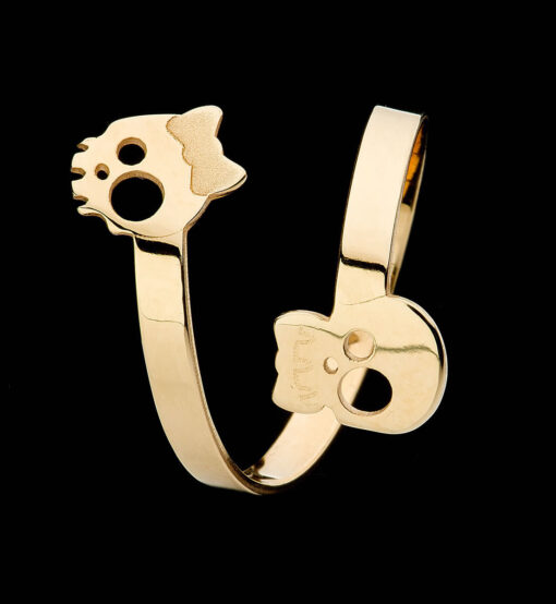 ANEL OURO 18K CAVEIRAS | AN.L707