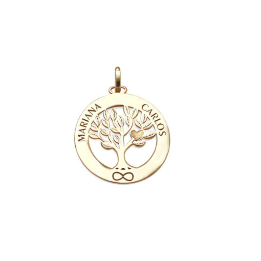 PINGENTE NOMES ÁRVORE OURO 18K | PNG-DR-630150-1