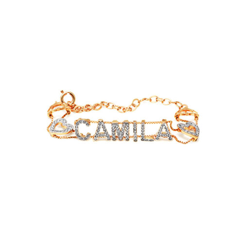 PULSEIRA NOMES CORAÇÃO OURO 18K | PU_0014