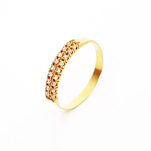 ANEL OURO 18K APARADOR ANDROMEDA ZIRCONIA