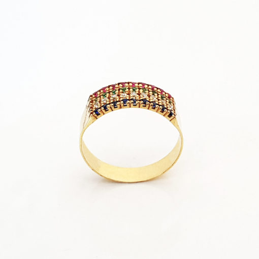 ANEL OURO 18K APARADOR AQUARIUS GEMSTONES - Image 2